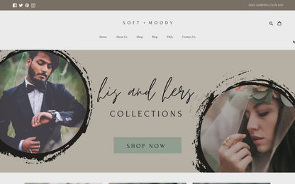 Modern Shopify Theme | Soft and Moody