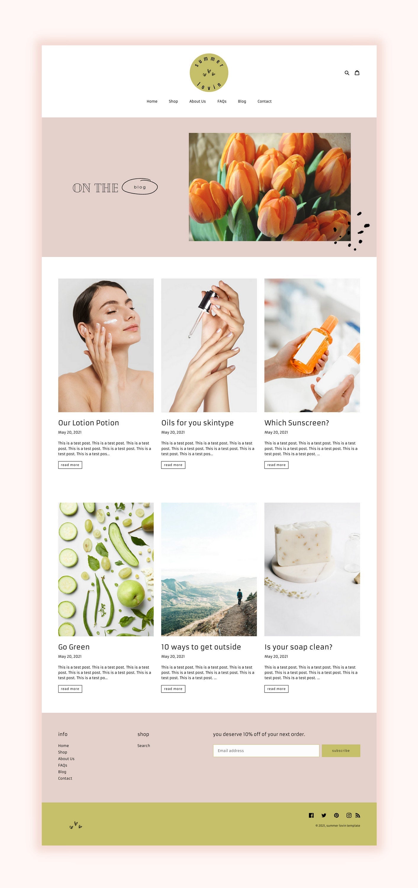 Shopify Theme | Colorful Shopify Website Design | Blog design | Shopify Template | Shopify Design | Colorful Shopify Theme | Easy Shopify