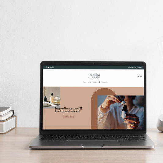 Feeling Moody Shopify Theme Template | Shopify Template | Shopify Website | Moody Shopify Theme | Neutrals Shopify Theme | Shopify Design