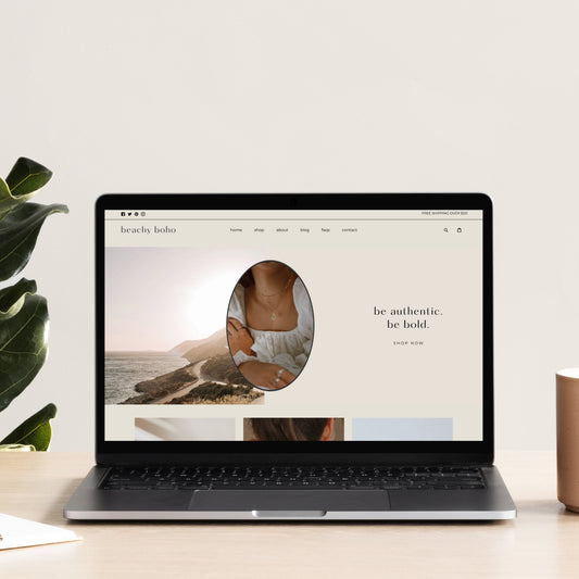 Shopify Theme Boho | Minimal Shopify Website Design | Boho Shopify Theme| Shopify Website Template | Shopify Design | Clean Shopify Theme