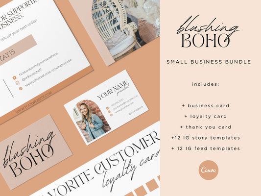 Blushing Boho Business Bundle